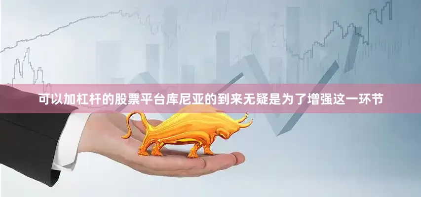 可以加杠杆的股票平台库尼亚的到来无疑是为了增强这一环节